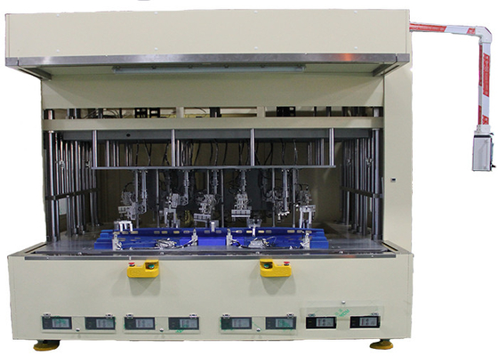 125MM মাল্টি হেড স্বয়ংক্রিয় স্পট ওয়েল্ডার PLC বাম্পার ওয়েল্ডিং মেশিন