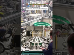 হুয়াঝুও গ্রুপ অটো এবিসি স্তম্ভ অংশ সমাবেশ লাইন কভারিং সহ, আল্ট্রাসোনিক ওয়েল্ডিং সহ, ক্লিপ সন্নিবেশ