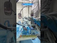 অটোমেটেড আঠালো স্প্রে করা, যা গাড়ির অভ্যন্তরীণ উপাদানগুলির প্রাক-ল্যামিনেটিং প্রক্রিয়া হিসাবে ব্যবহৃত হয়